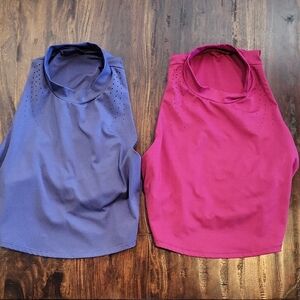 All in Motion Women's Muscle Tees in Blue and Pink